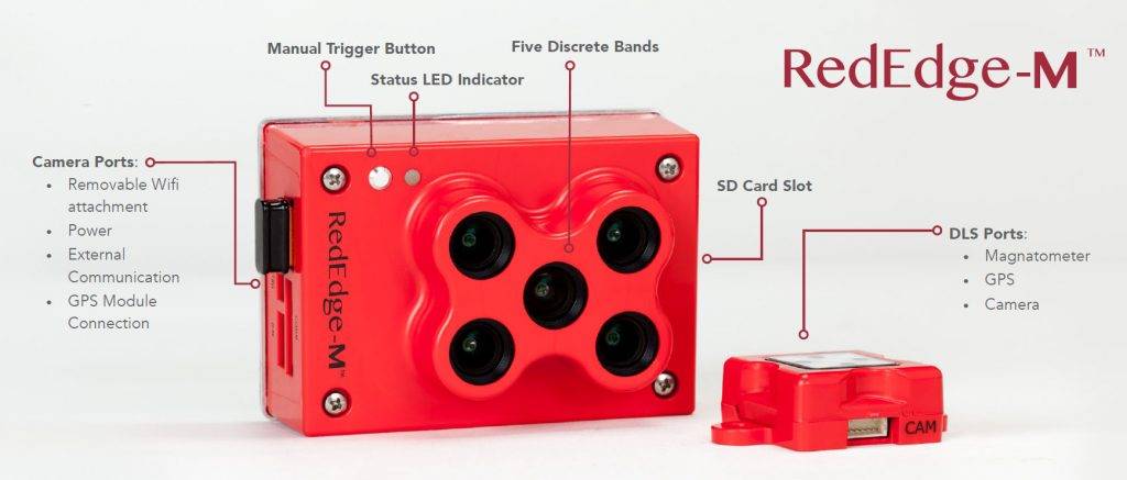 ATYGES. Sensor multiespectral de 5 bandas MICASENSE RED EDGE-M